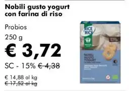 NaturaSì Nobili gusto yogurt con farina di riso offerta