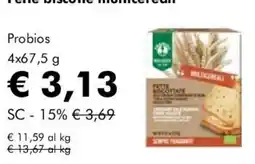 NaturaSì Probios pettine biscotto multigrano offerta