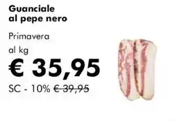 NaturaSì Guanciale al pepe nero offerta