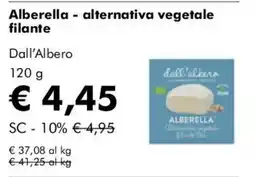 NaturaSì Alberella - alternativa vegetale filante Dall'Albero offerta