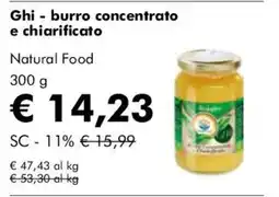 NaturaSì Ghi - burro concentrato e chiarificato Natural Food offerta