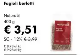 NaturaSì Fagioli borlotti NaturaSi offerta