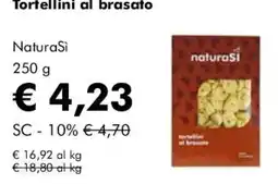 NaturaSì Tortellini al brasato NaturaSi offerta