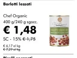 NaturaSì Borlotti lessati Chef Organic offerta