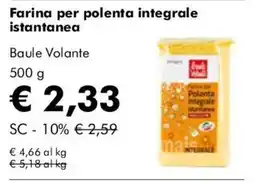 NaturaSì Farina per polenta integrale istantanea Baule Volante offerta