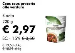 NaturaSì Cous cous precotto alle verdure Biovita offerta