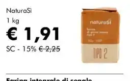 NaturaSì Farina integrale di segale naturaSi offerta