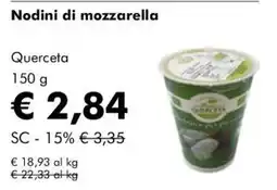 NaturaSì Nodini di mozzarella Querceta offerta