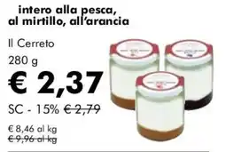 NaturaSì intero alla pesca, al mirtillo, all'arancia Il Cerreto offerta