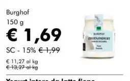 NaturaSì Yogurt intero da latte fieno offerta