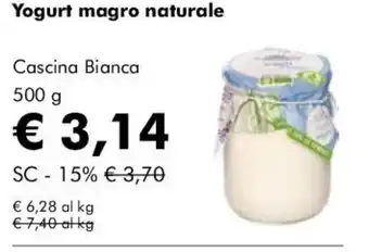Yogurt magro naturale Cascina Bianca