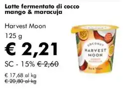 NaturaSì Latte fermentato di cocco mango & maracuja Harvest Moon offerta