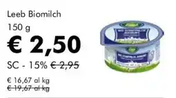 NaturaSì Leeb Biomilch offerta