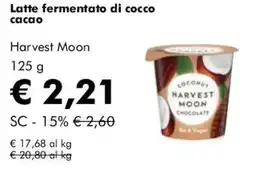 NaturaSì Latte fermentato di cocco cacao Harvest Moon offerta