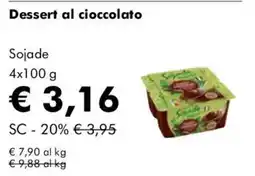 NaturaSì Dessert al cioccolato Sojade offerta