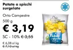 NaturaSì Patate a spicchi surgelate Orto Campestre offerta