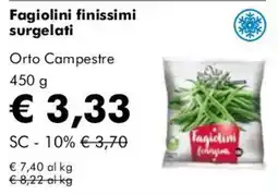 NaturaSì Fagiolini finissimi Orto Campestre offerta