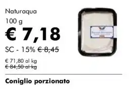 NaturaSì Naturaqua Coniglio porzionato offerta