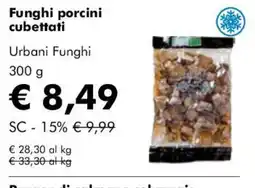 NaturaSì Funghi porcini cubettati Urbani Funghi offerta