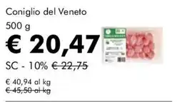 NaturaSì Coniglio del Veneto offerta