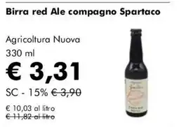 NaturaSì Birra red Ale compagno Spartaco offerta