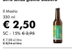 NaturaSì Il Mastio birra senza grumi biosfera offerta
