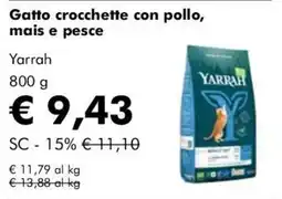 NaturaSì Gatto crocchette con pollo, mais e pesce Yarrah offerta