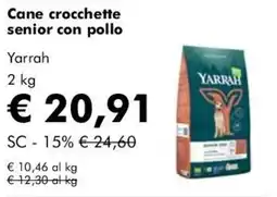NaturaSì Cane crocchette senior con pollo Yarrah offerta