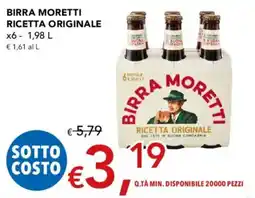 Migross Supermercati e Market Birra Moretti Ricetta Originale offerta