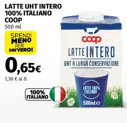 Ipercoop Latte intero UHT Coop offerta