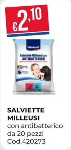 Pronto Hobby Salviette milleusi con antibatterico Vitakraft offerta