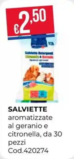 Pronto Hobby Salviette Detergenti Citronella e Geranio offerta