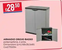 Pronto Hobby Armadio grigio basso offerta