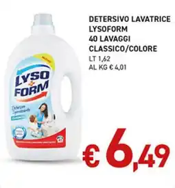 Coal City Detersivo lavatrice Lysoform offerta