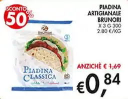 Maxi Coal Piadina classica Brunori offerta