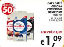 Maxi Coal Capsule caffè Gimoka compatibili Nespresso offerta