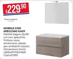 Pronto Hobby Mobile con specchio easy Savinidue offerta