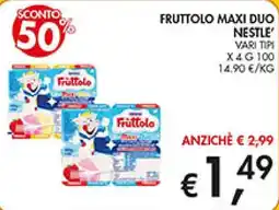 Maxi Coal Fruttolo maxi duo Nestlé offerta