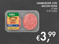 Maxi Coal Hamburger con bacon Fileni offerta