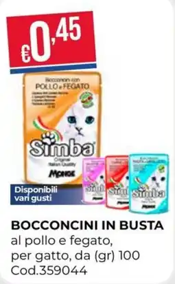 Pronto Hobby Bocconcini in busta al pollo e fegato per gatto Simba offerta