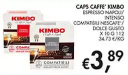 Maxi Coal Caps Caffè Kimbo Espresso Napoli Intenso offerta