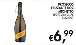 Maxi Coal Prosecco frizzante doc mionetto offerta