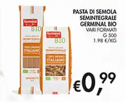 Maxi Coal Pasta di semola semintegrale Germinal Bio offerta