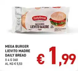 Coal City Mega burger lievito madre daily bread offerta