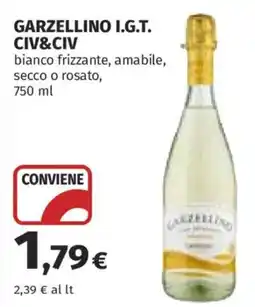 Ipercoop Garzellino I.G.T. Civ&Civ bianco frizzante offerta