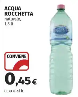 Ipercoop Acqua Rocchetta naturale offerta