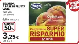 Ipercoop Beveranda a base di frutta Yoga offerta