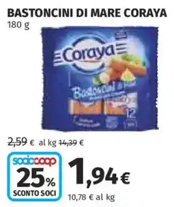 Ipercoop Bastoncini di mare Coraya offerta