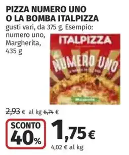 Ipercoop Pizza numero uno Italpizza offerta