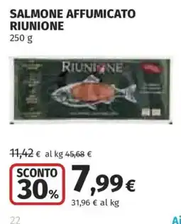 Ipercoop Salmone affumicato Riunion offerta